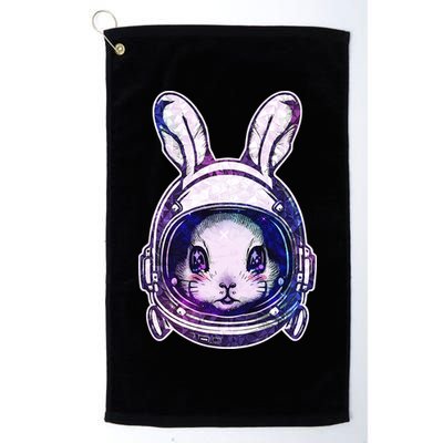 Cute Space Astronaut Bunny Rabbit Golf Towel