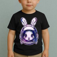 Cute Space Astronaut Bunny Rabbit Toddler T-Shirt