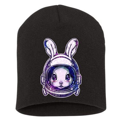 Cute Space Astronaut Bunny Rabbit Short Acrylic Beanie