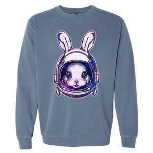 Cute Space Astronaut Bunny Rabbit Garment-Dyed Sweatshirt