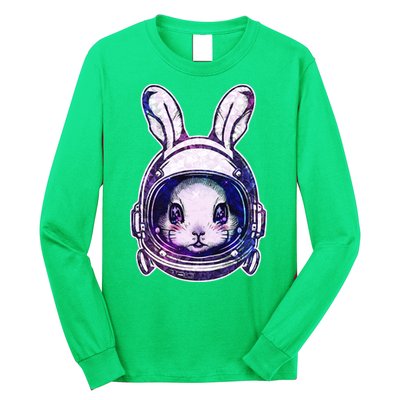Cute Space Astronaut Bunny Rabbit Long Sleeve Shirt