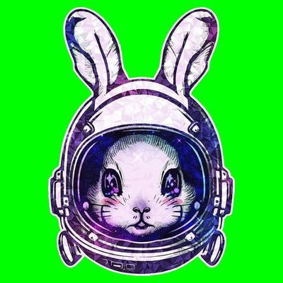 Cute Space Astronaut Bunny Rabbit T-Shirt