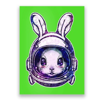 Cute Space Astronaut Bunny Rabbit Poster