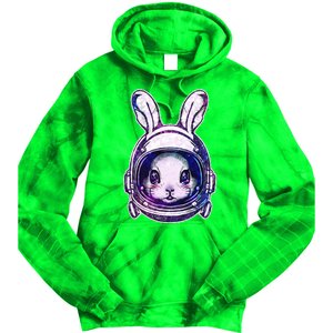 Cute Space Astronaut Bunny Rabbit Tie Dye Hoodie