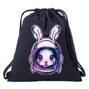 Cute Space Astronaut Bunny Rabbit Drawstring Bag