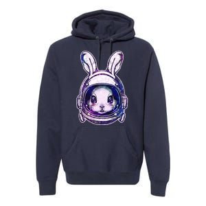 Cute Space Astronaut Bunny Rabbit Premium Hoodie