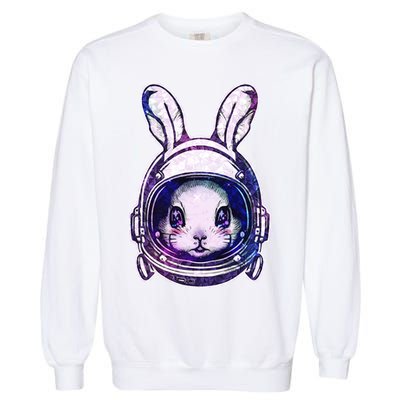 Cute Space Astronaut Bunny Rabbit Garment-Dyed Sweatshirt