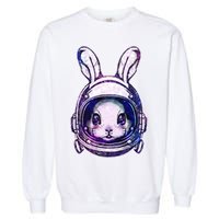 Cute Space Astronaut Bunny Rabbit Garment-Dyed Sweatshirt