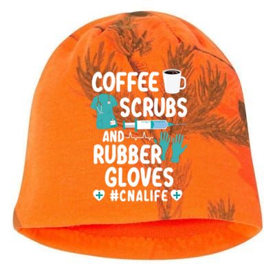 Coffee Scrubs And Rubber Gloves Cna Life Nursing Assistant Gift Kati - Camo Knit Beanie