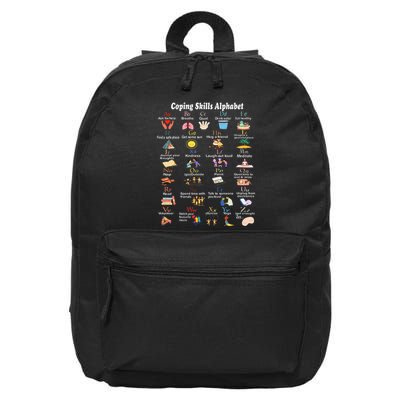 Coping Skills Alphabet Tal Health Awareness 16 in Basic Backpack