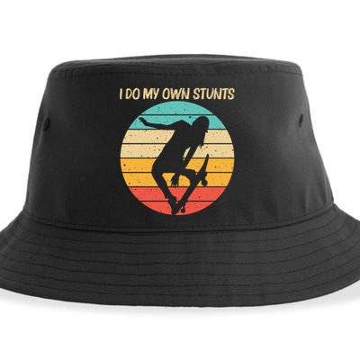 Cute Skateboarding Art For Skateboard Skateboarder Sustainable Bucket Hat