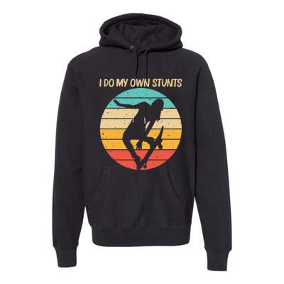 Cute Skateboarding Art For Skateboard Skateboarder Premium Hoodie