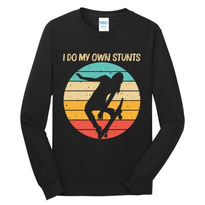 Cute Skateboarding Art For Skateboard Skateboarder Tall Long Sleeve T-Shirt