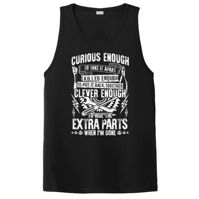 Curious Skilled And Clever Gift Funny Car Auto Truck Mechanic Meaningful Gift PosiCharge Competitor Tank