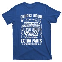 Curious Skilled And Clever Gift Funny Car Auto Truck Mechanic Meaningful Gift T-Shirt