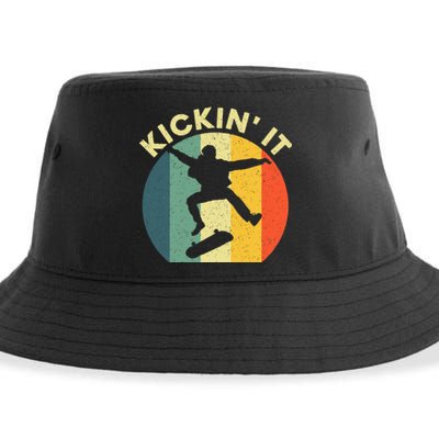 Cool Skateboarding Art Skateboarder Skateboard Sustainable Bucket Hat