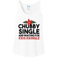 Chubby Single And Waiting For Kris Kringle Christmas Ladies Essential Tank