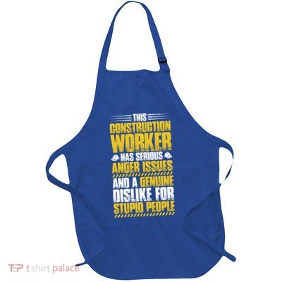 Construction Site Anger Issues Construction Worker Gift Apron