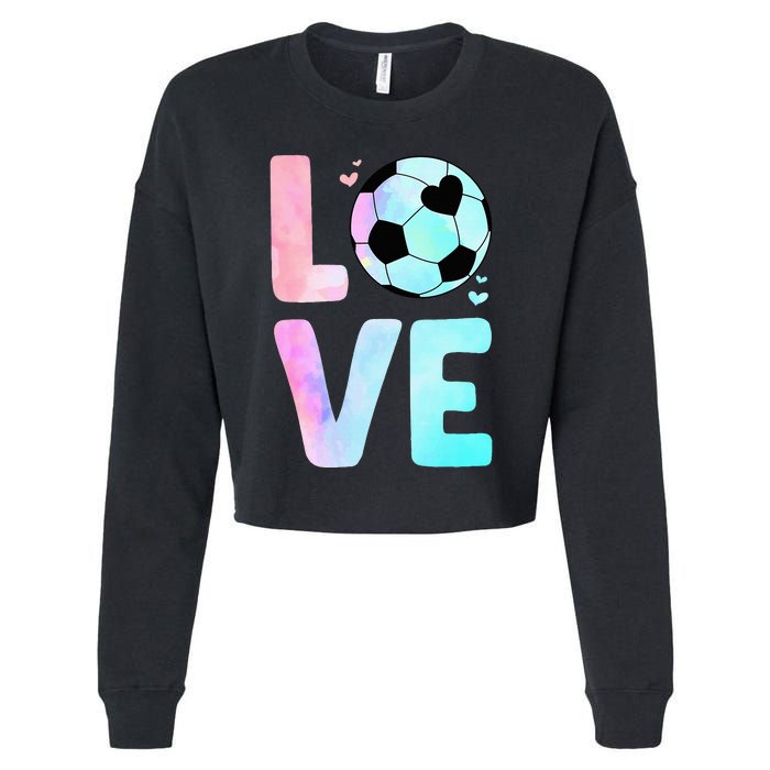 Cool Soccer Art For Themed Soccer Player Cropped Pullover Crew