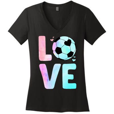 Cool Soccer Art For Themed Soccer Player Women's V-Neck T-Shirt