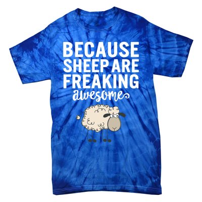 Cute Sheep Art Sheep Are Awesome Lover Sheep Mom Cute Gift Tie-Dye T-Shirt