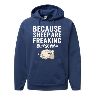 Cute Sheep Art Sheep Are Awesome Lover Sheep Mom Cute Gift Performance Fleece Hoodie