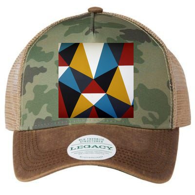 Cool Shape Abstract Singleton Iterator Legacy Tie Dye Trucker Hat