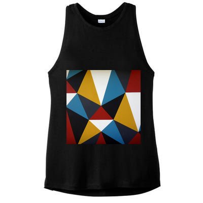 Cool Shape Abstract Singleton Iterator Ladies PosiCharge Tri-Blend Wicking Tank