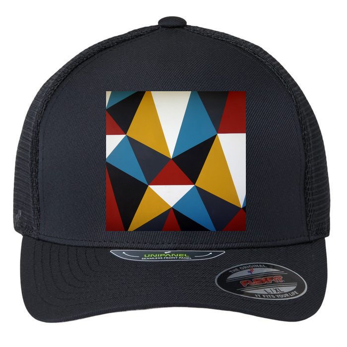 Cool Shape Abstract Singleton Iterator Flexfit Unipanel Trucker Cap