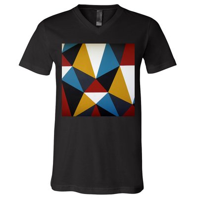 Cool Shape Abstract Singleton Iterator V-Neck T-Shirt