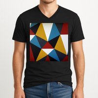 Cool Shape Abstract Singleton Iterator V-Neck T-Shirt