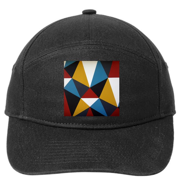 Cool Shape Abstract Singleton Iterator 7-Panel Snapback Hat