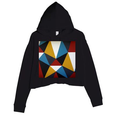 Cool Shape Abstract Singleton Iterator Crop Fleece Hoodie