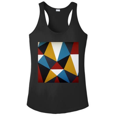 Cool Shape Abstract Singleton Iterator Ladies PosiCharge Competitor Racerback Tank