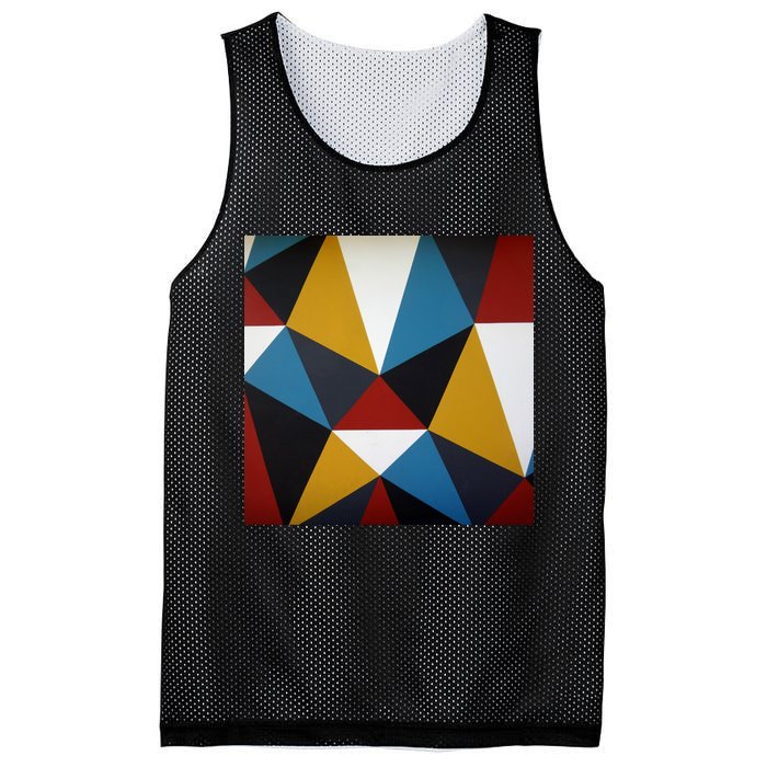Cool Shape Abstract Singleton Iterator Mesh Reversible Basketball Jersey Tank