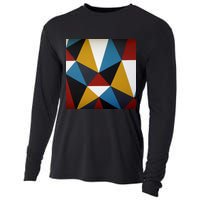 Cool Shape Abstract Singleton Iterator Cooling Performance Long Sleeve Crew
