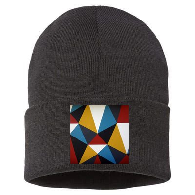 Cool Shape Abstract Singleton Iterator Sustainable Knit Beanie