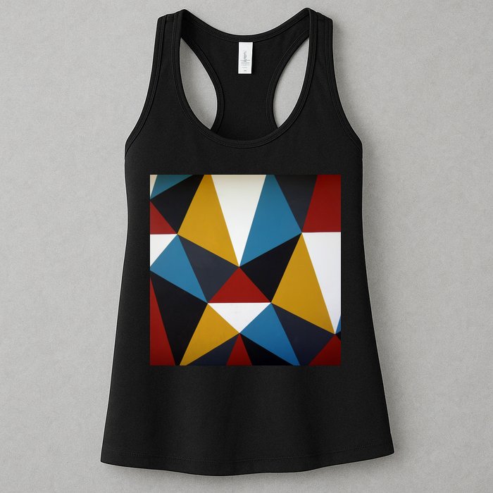 Cool Shape Abstract Singleton Iterator Women's Racerback Tank