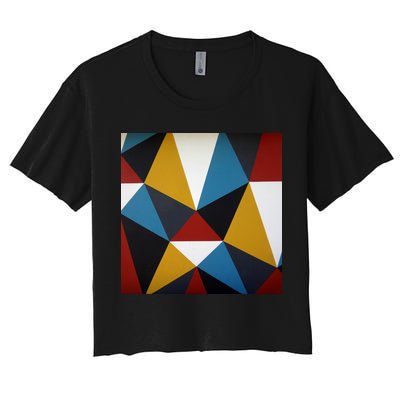Cool Shape Abstract Singleton Iterator Crop Top
