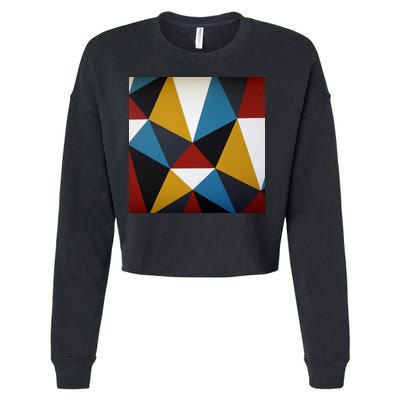 Cool Shape Abstract Singleton Iterator Cropped Pullover Crew
