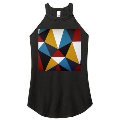 Cool Shape Abstract Singleton Iterator Women's Perfect Tri Rocker Tank