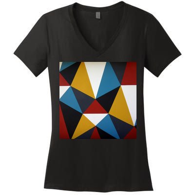 Cool Shape Abstract Singleton Iterator Women's V-Neck T-Shirt