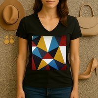 Cool Shape Abstract Singleton Iterator Women's V-Neck T-Shirt