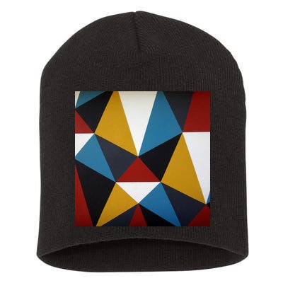 Cool Shape Abstract Singleton Iterator Short Acrylic Beanie