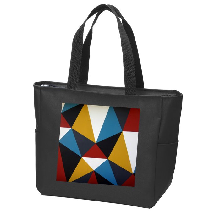 Cool Shape Abstract Singleton Iterator Zip Tote Bag