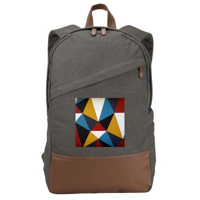 Cool Shape Abstract Singleton Iterator Cotton Canvas Backpack