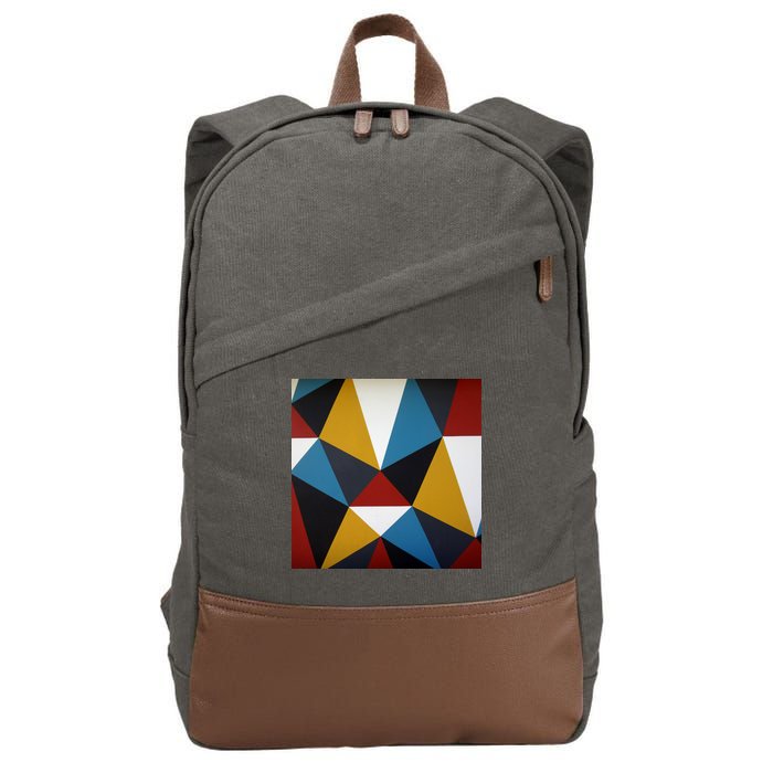 Cool Shape Abstract Singleton Iterator Cotton Canvas Backpack