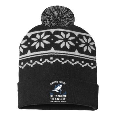 Cool Shark Art For Wo Megalodon Sharks Biology Ocean USA-Made Snowflake Beanie