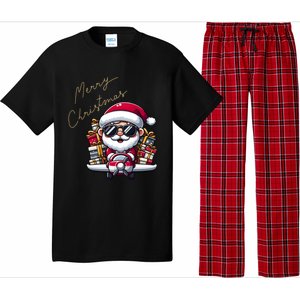 Cool Santa And Plane Funny Merry Christmas Old Xmas Great Gift Pajama Set