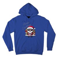 Cool Santa And Plane Funny Merry Christmas Old Xmas Great Gift Hoodie